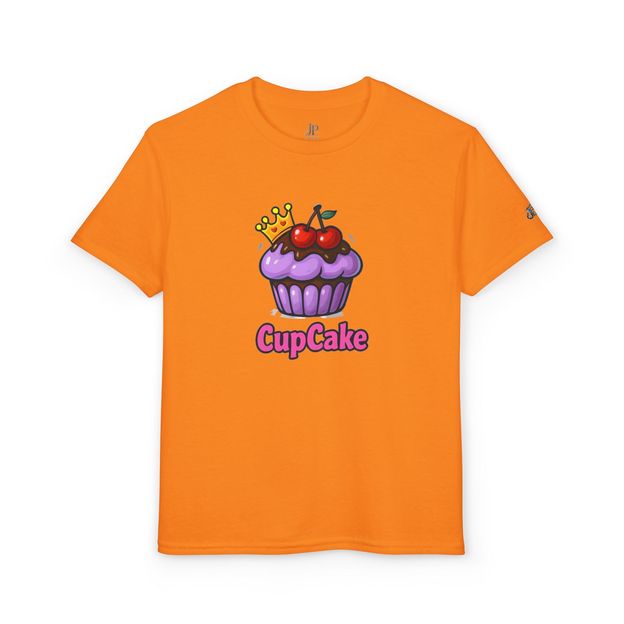 Kinder-T-Shirt „Crowned Cherry Cupcake“ | Süßes Dessert-Motiv, JPEm Kids Edition