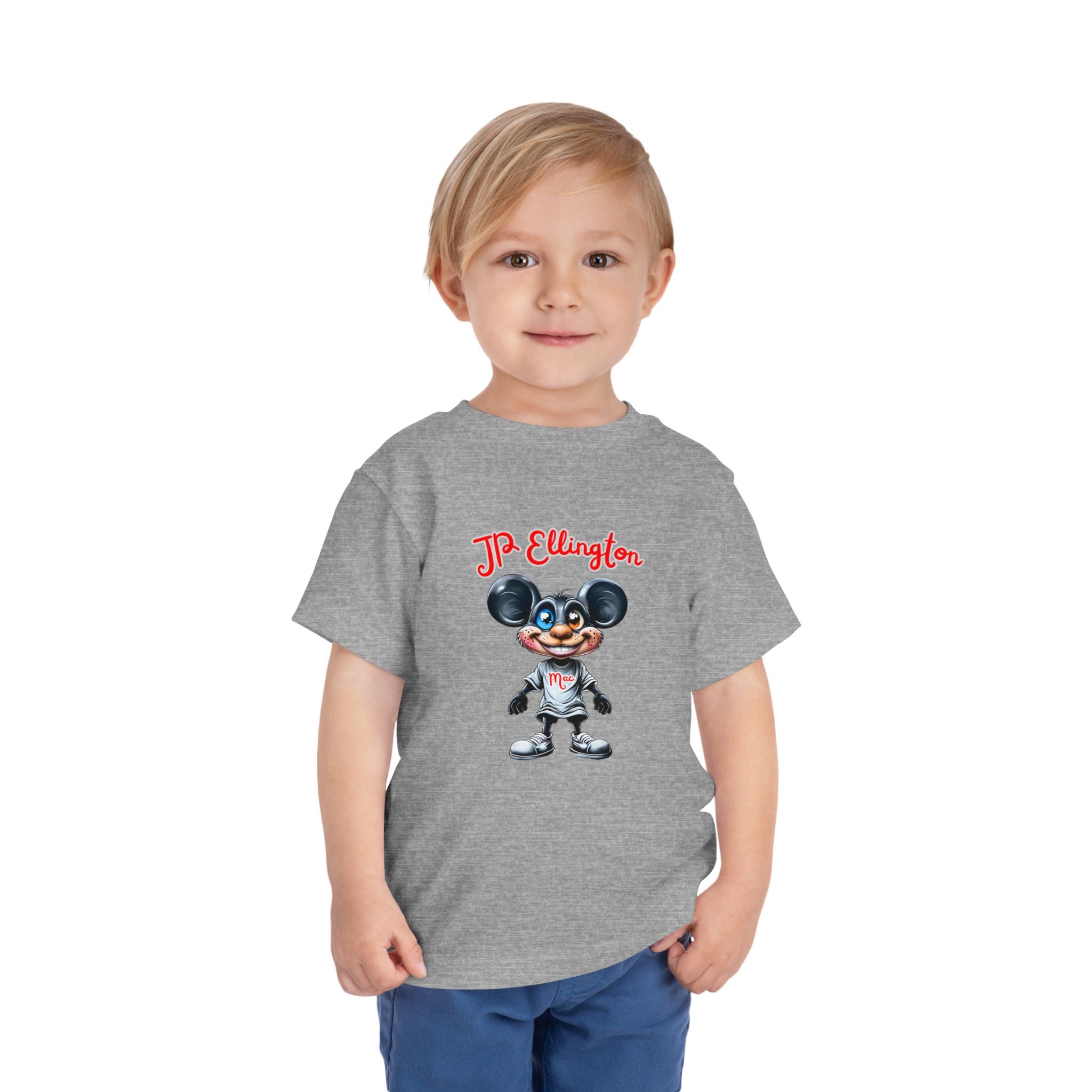 JP Ellington Cartoon Mouse Character T-Shirt | Vintage Style Mouse Illustration
