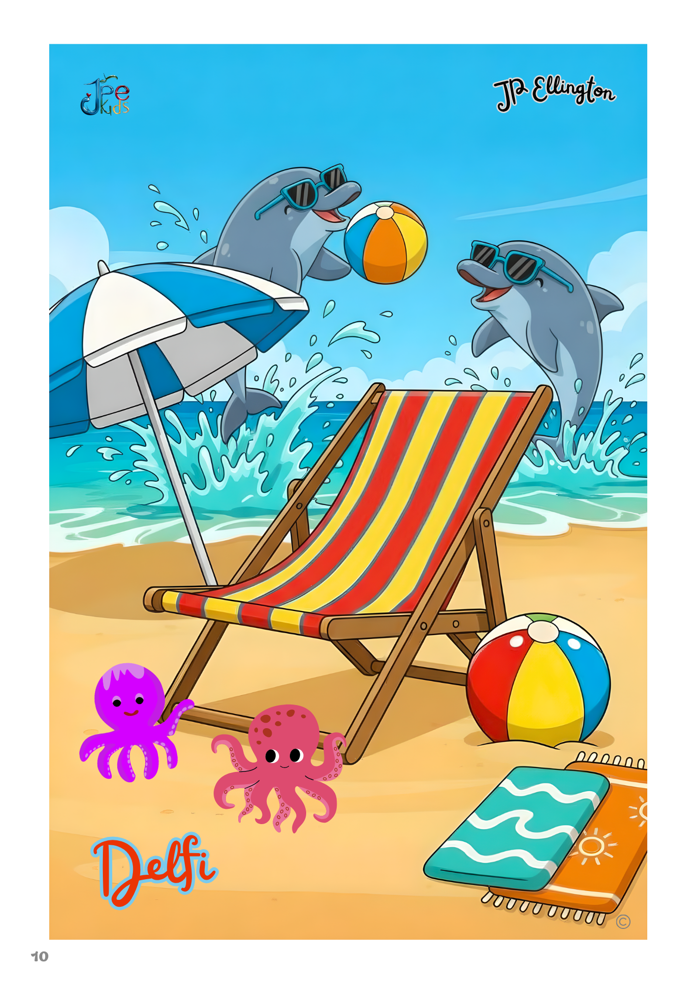 Beach Adventures Coloring Booklet