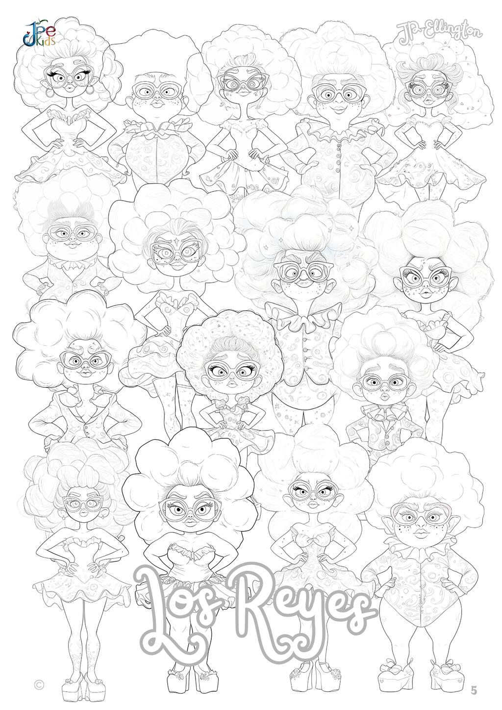 Los Reyes Coloring Booklet – Part 1 – Planet Adomar