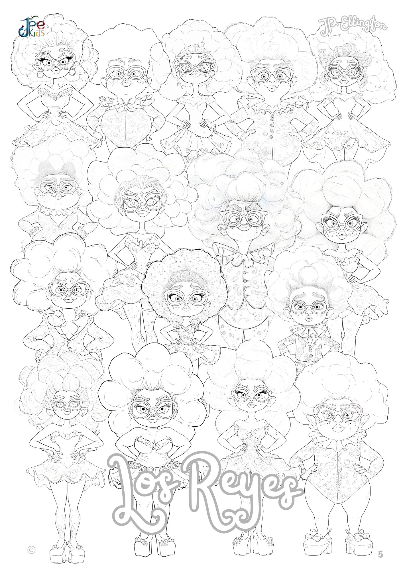 Los Reyes Coloring Booklet – Part 1 – Planet Adomar