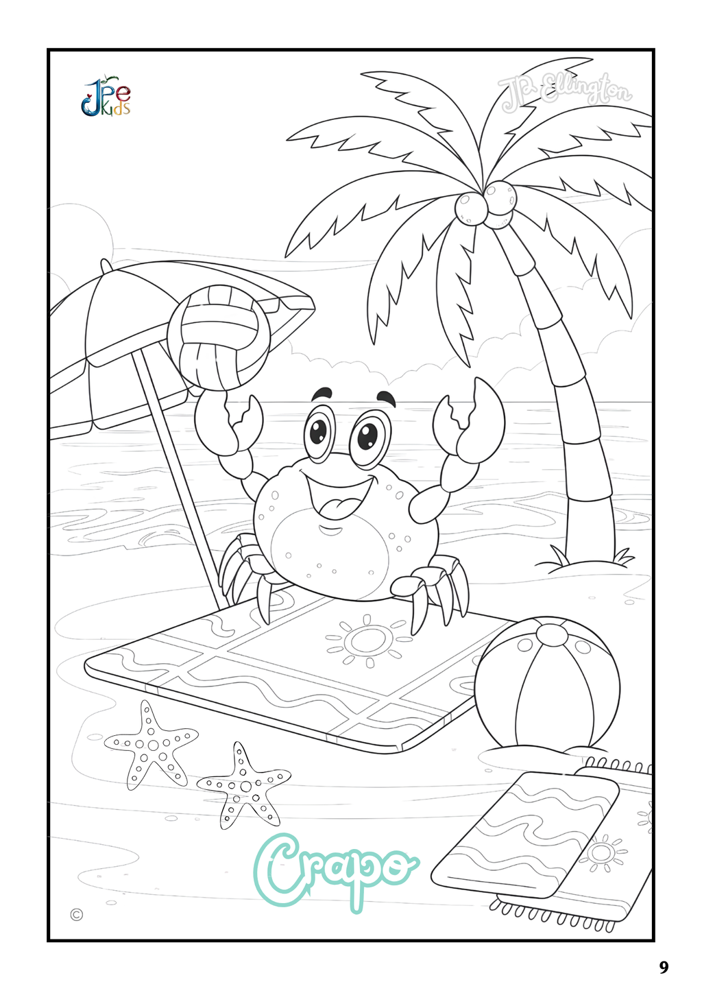 Beach Adventures Coloring Booklet