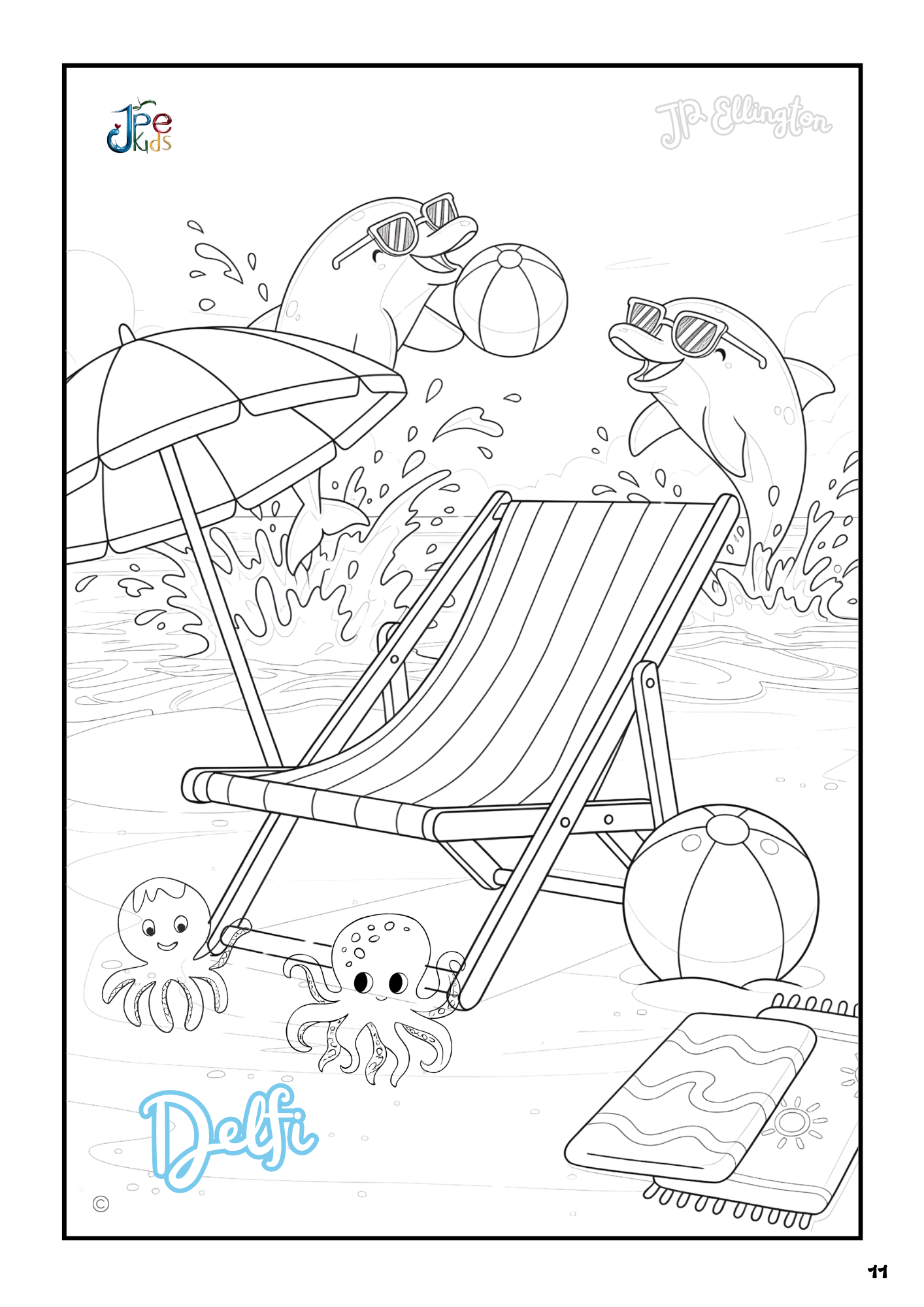 Beach Adventures Coloring Booklet