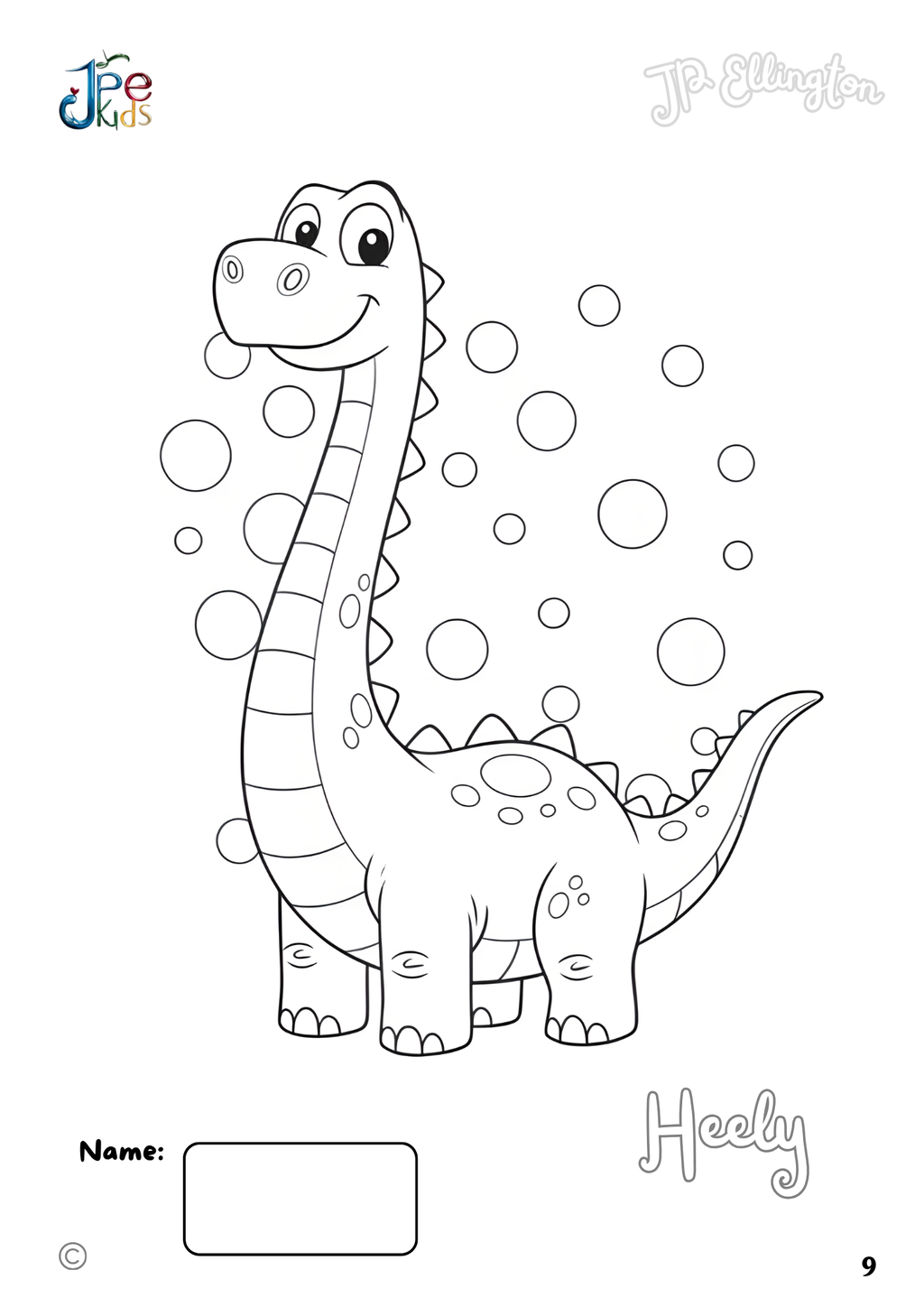 Cute Dinosaurs Coloring Booklet