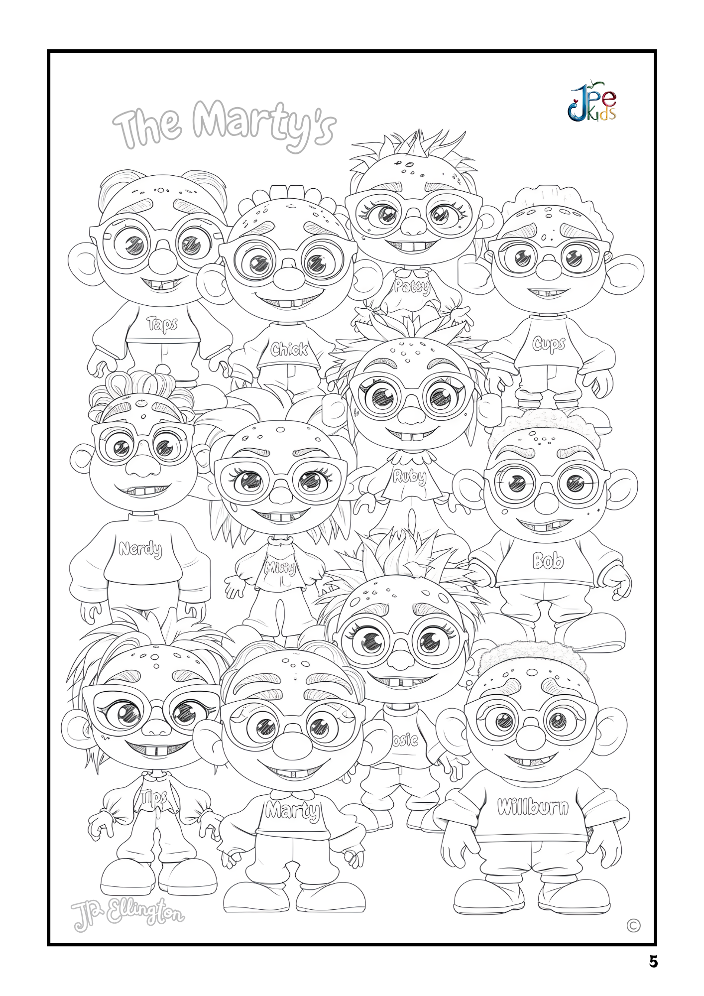 The Marty's Coloring Booklet – Rosehill