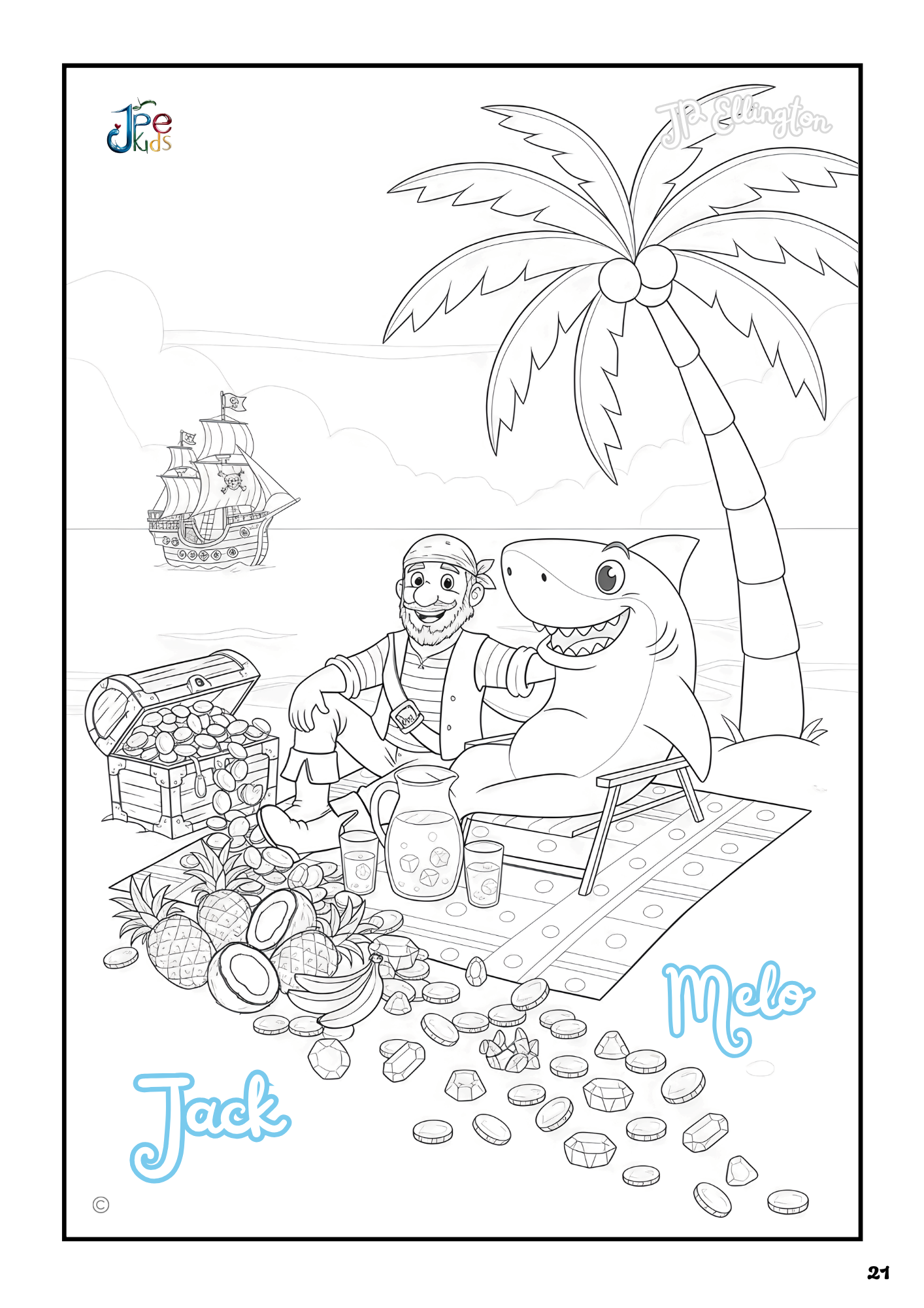 Beach Adventures Coloring Booklet