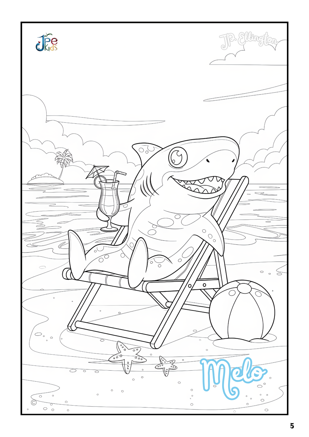 Beach Adventures Coloring Booklet