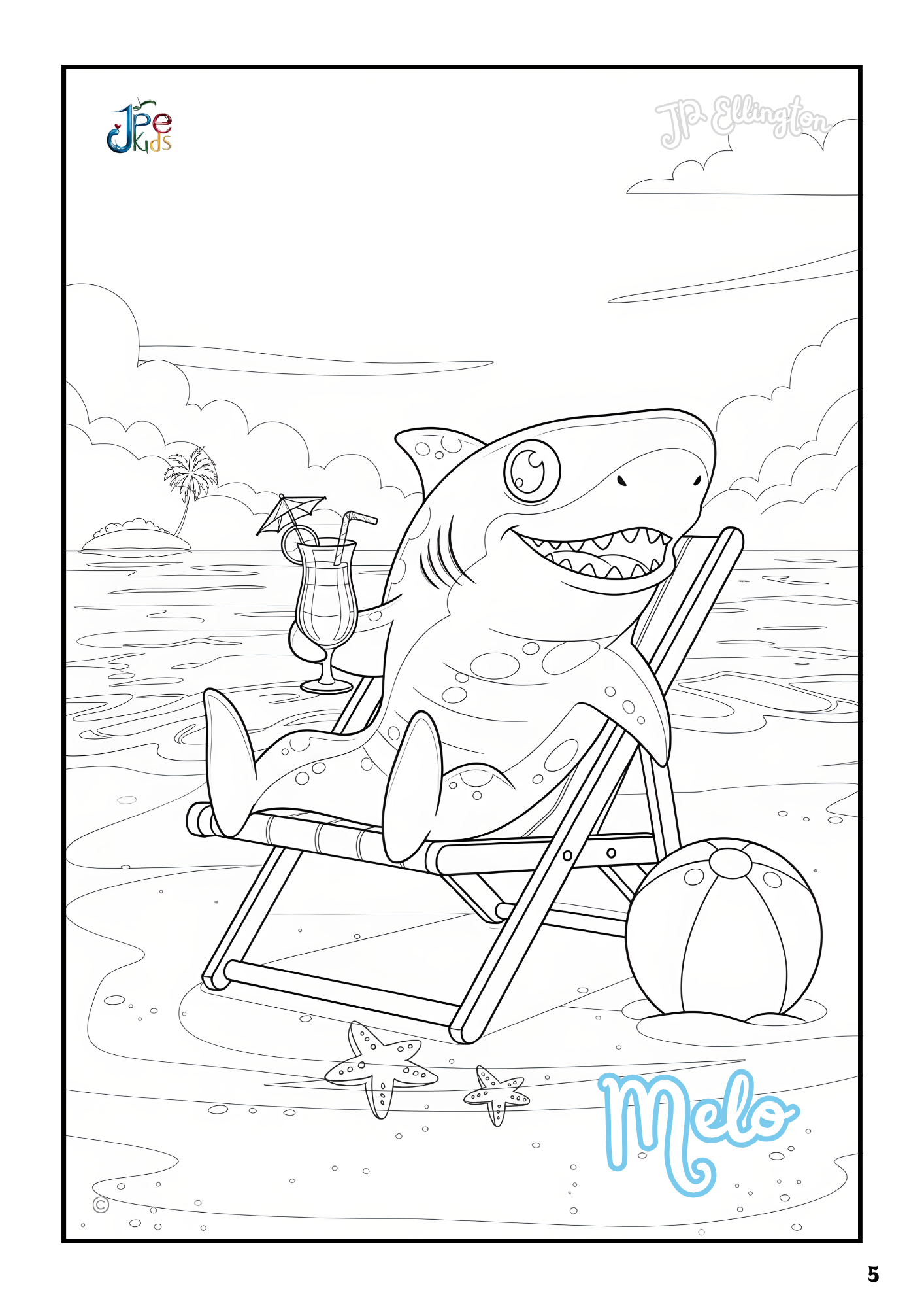 Beach Adventures Coloring Booklet